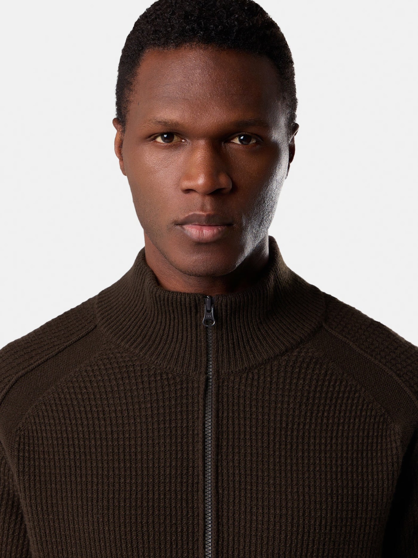 STONE ISLAND GHOST - Cardigan zippé Chocolat