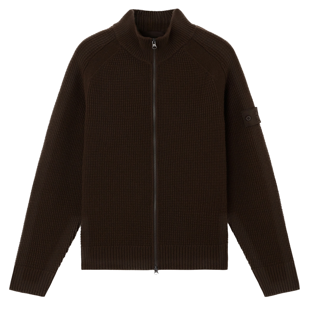 STONE ISLAND GHOST - Cardigan zippé Chocolat