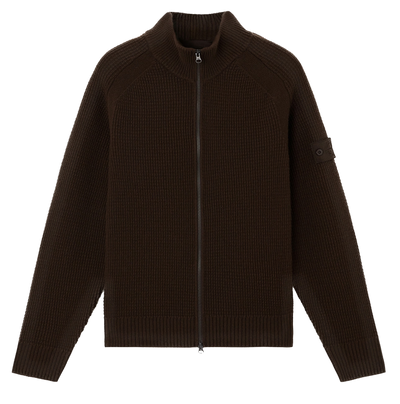 STONE ISLAND GHOST - Cardigan zippé Chocolat