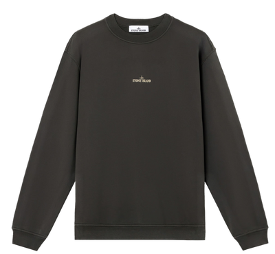 STONE ISLAND - Crewneck gris à imprimé