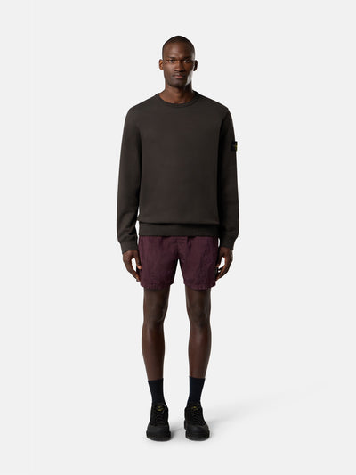 STONE ISLAND - Sweat-shirt ras-du-cou coupe regular avec insertions côtelées