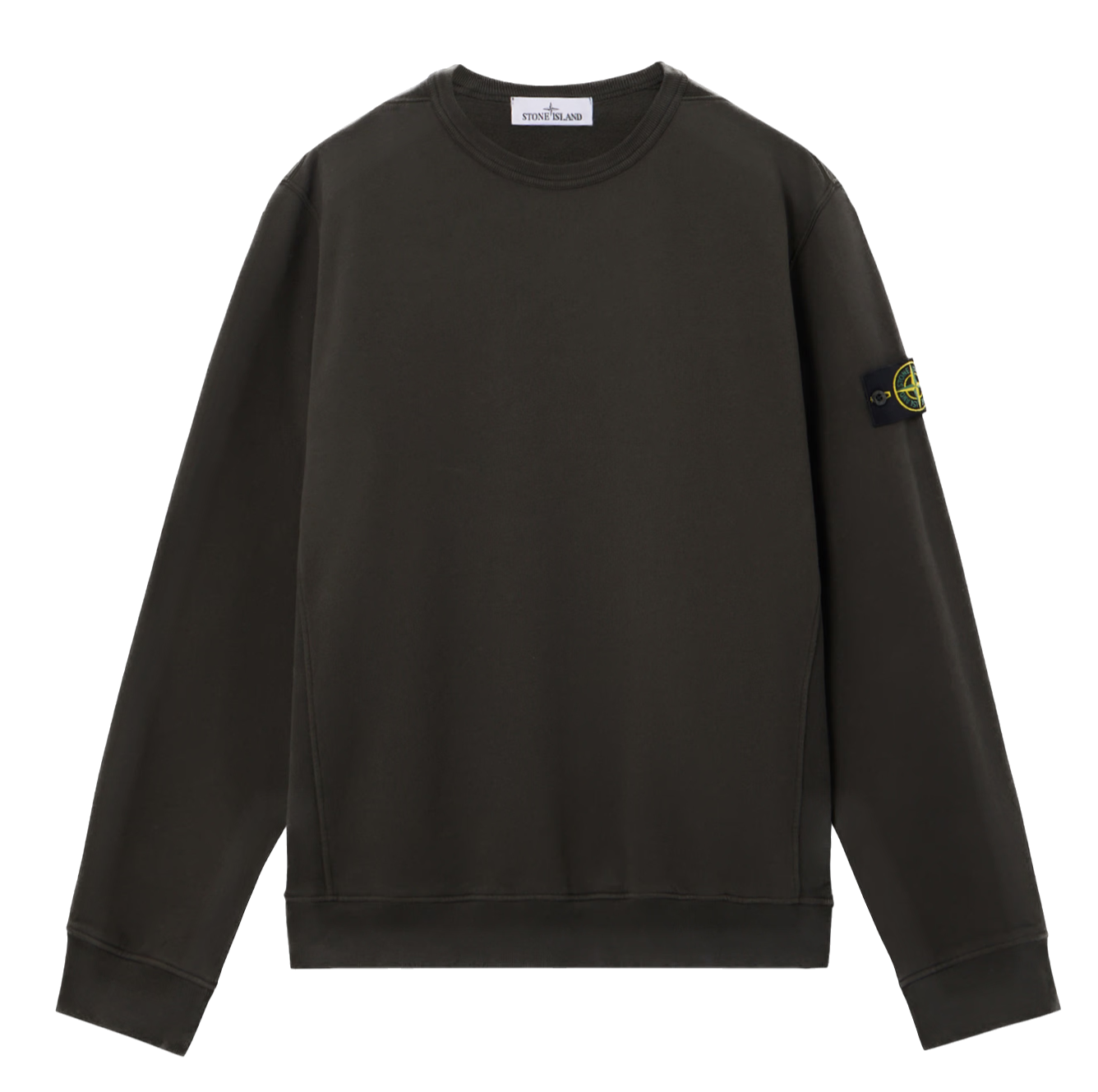 STONE ISLAND - Sweat-shirt ras-du-cou coupe regular avec insertions côtelées