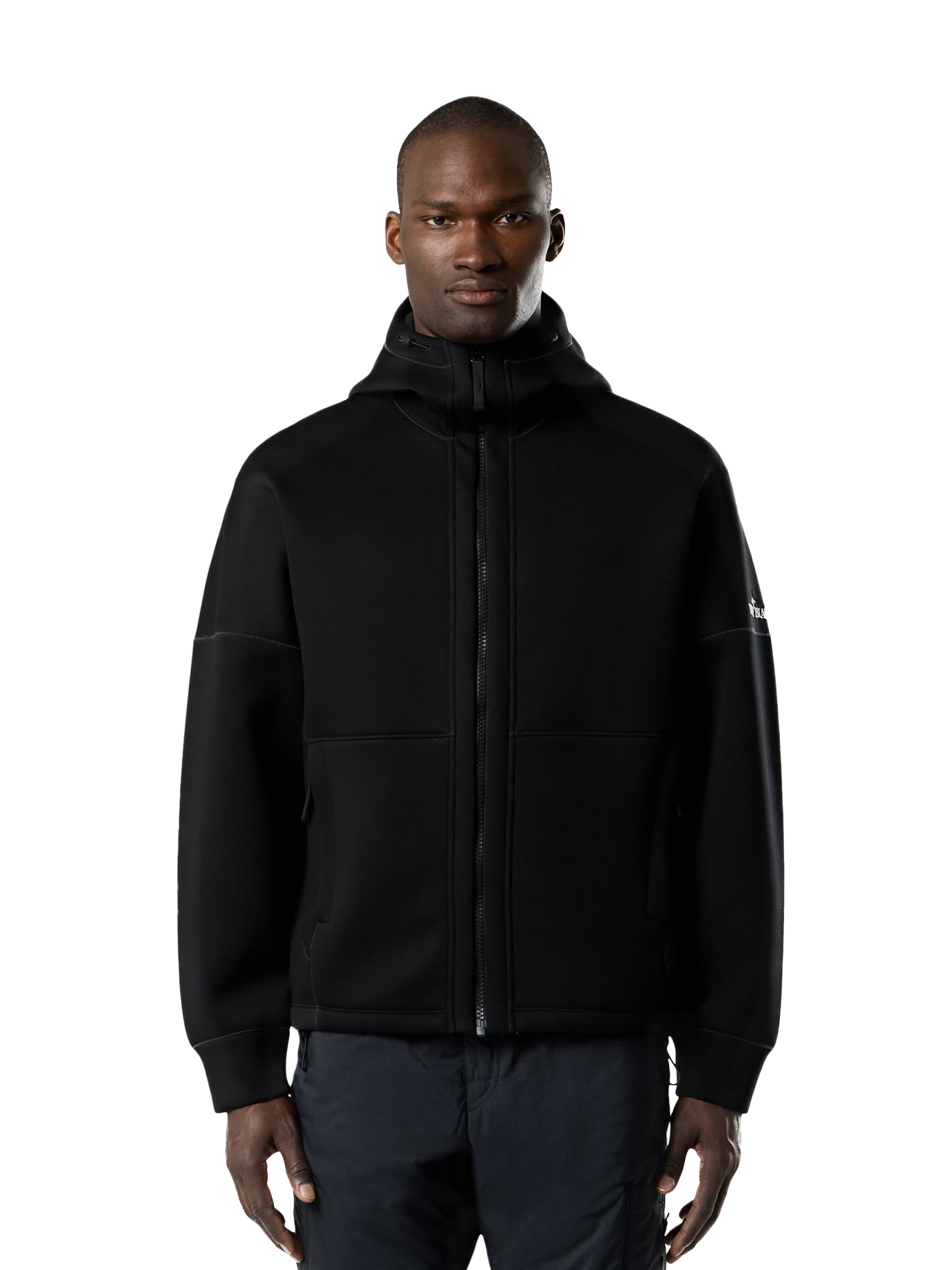 STONE ISLAND - Hoddie zippé en Scuba