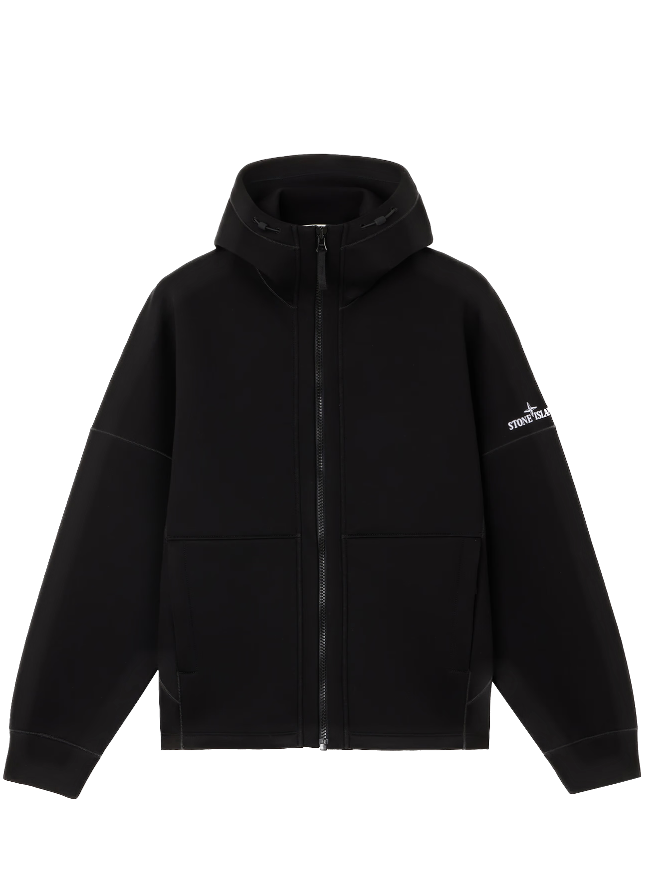 STONE ISLAND - Hoddie zippé en Scuba