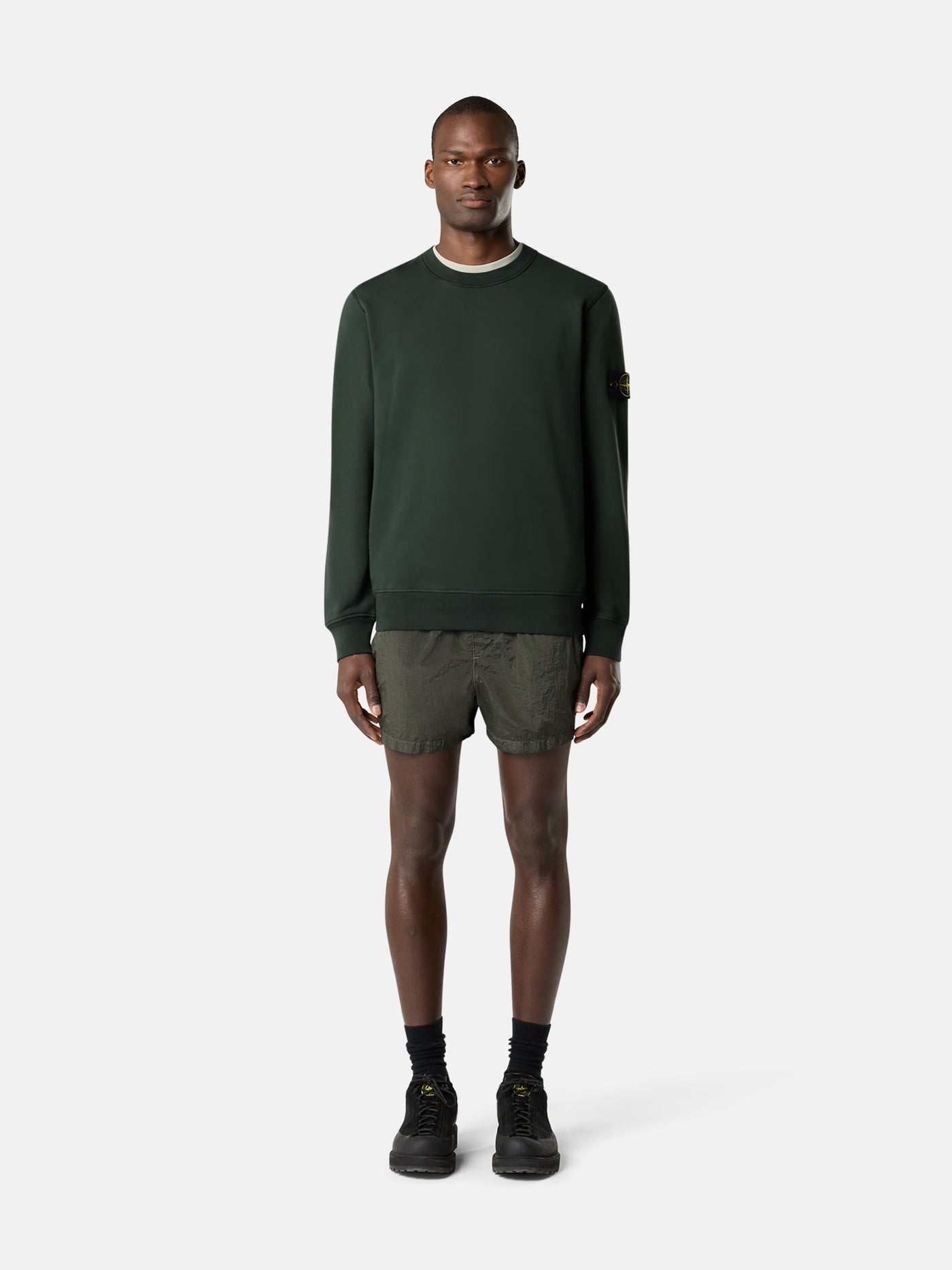 STONE ISLAND - Crewneck classic vert juniper