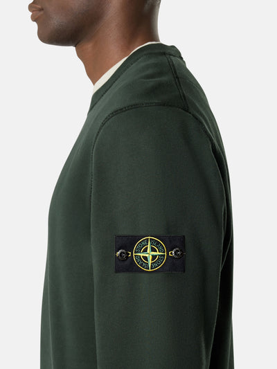 STONE ISLAND - Crewneck classic vert juniper