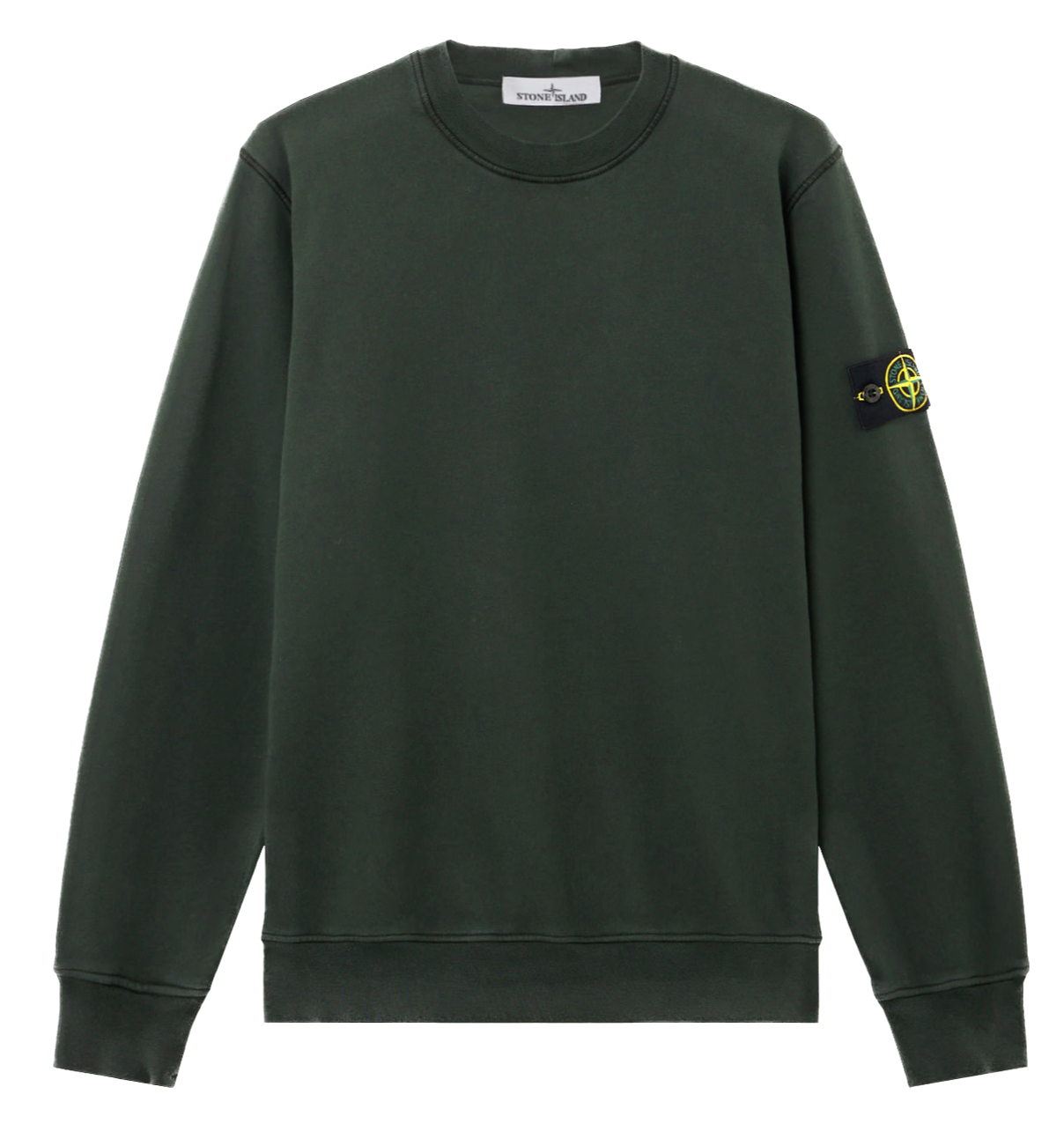 STONE ISLAND - Crewneck classic vert juniper