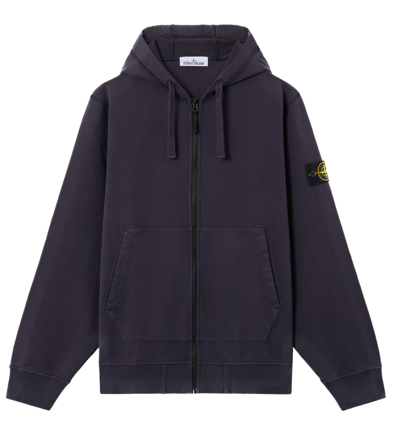 STONE ISLAND - Sweat-shirt zippé Bleu marine