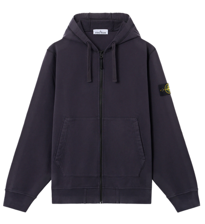 STONE ISLAND - Sweat-shirt zippé Bleu marine