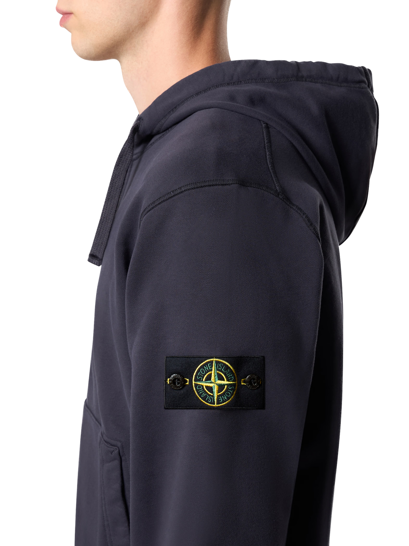 STONE ISLAND - Sweat-shirt zippé Bleu marine