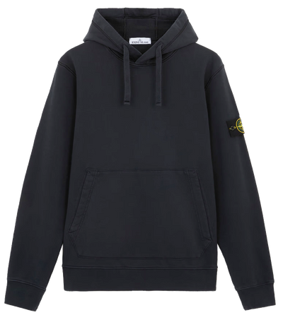 STONE ISLAND - Sweat-shirt à capuche bleu marine