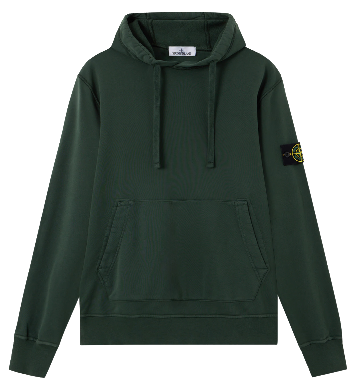 STONE ISLAND - Sweat-shirt à capuche vert juniper