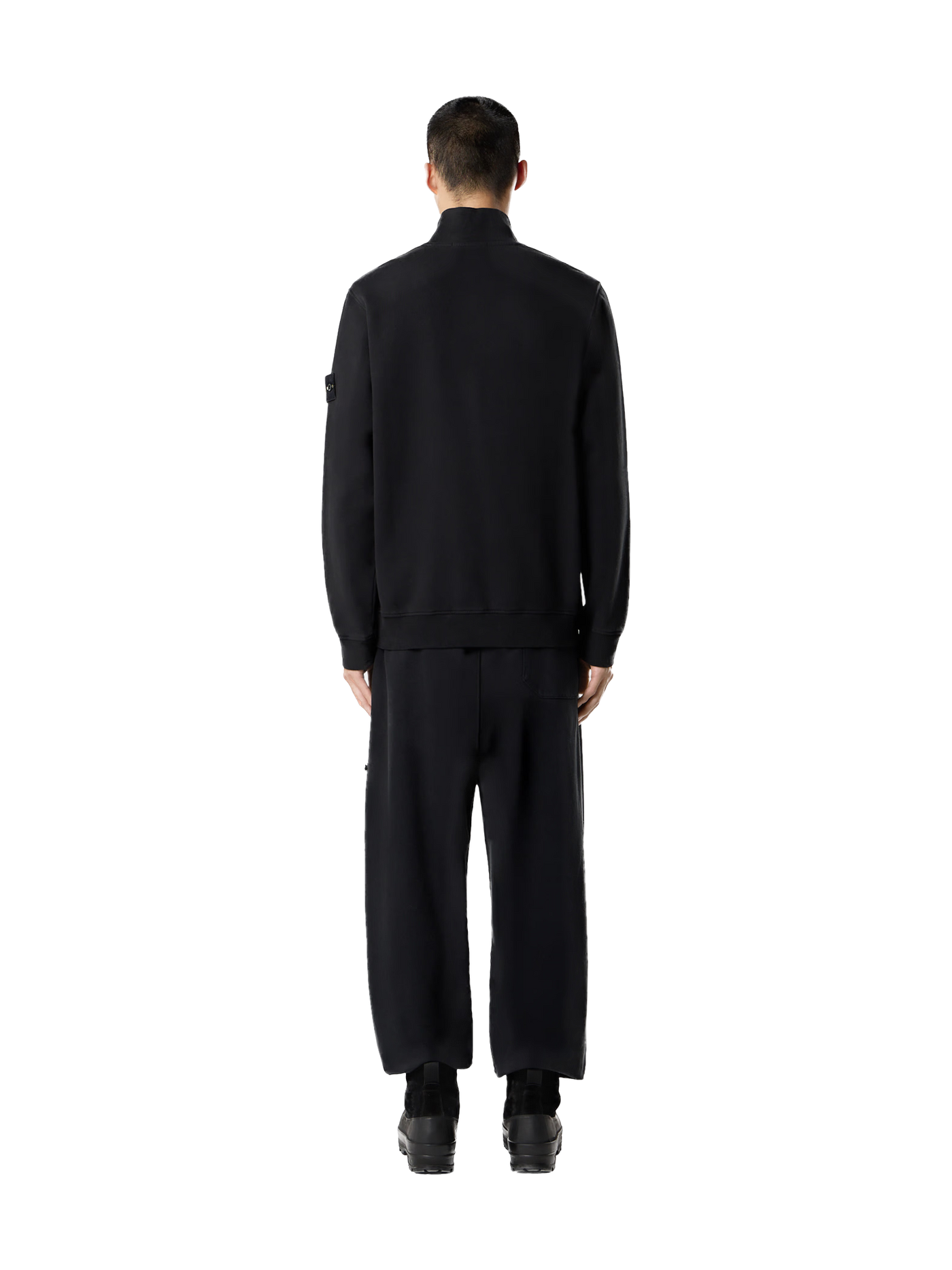 STONE ISLAND - Half-zip noir