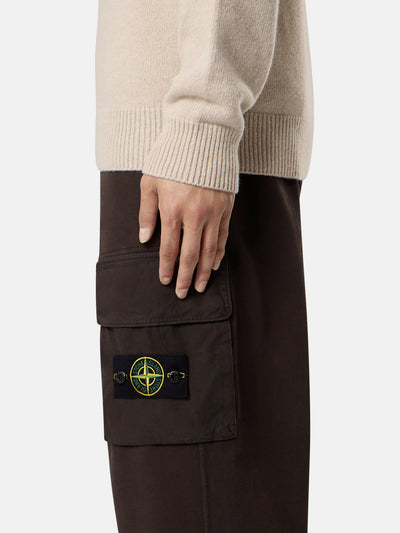 STONE ISLAND - Bas de survêtement régular gris plomb