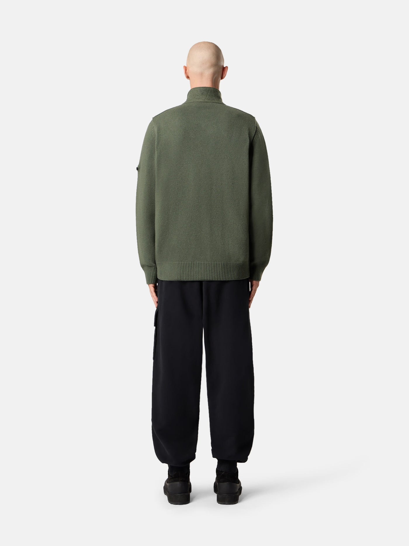 STONE ISLAND - Bas de survêtement régular noir
