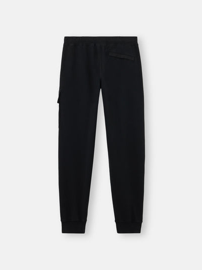 STONE ISLAND - Bas de survêtement régular noir