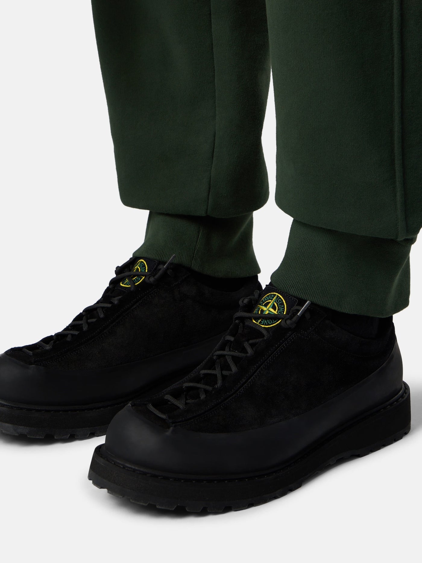 STONE ISLAND - Bas de survêtement régular vert