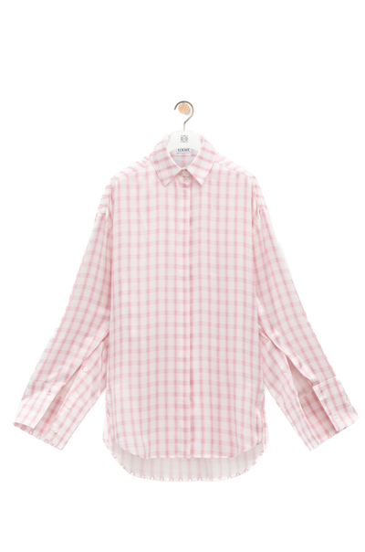 LOEWE - Chemise en soie à carreaux