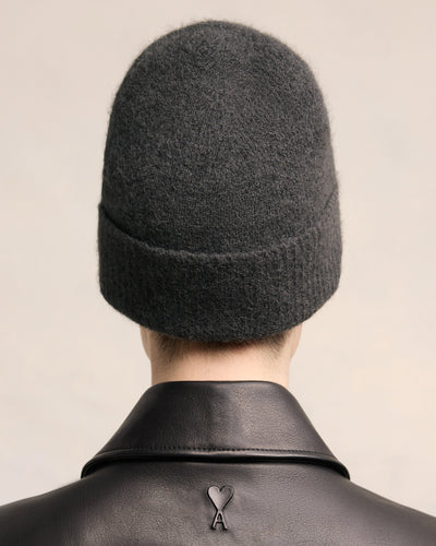 AMI PARIS - Bonnet en Alpaga Dark Grey