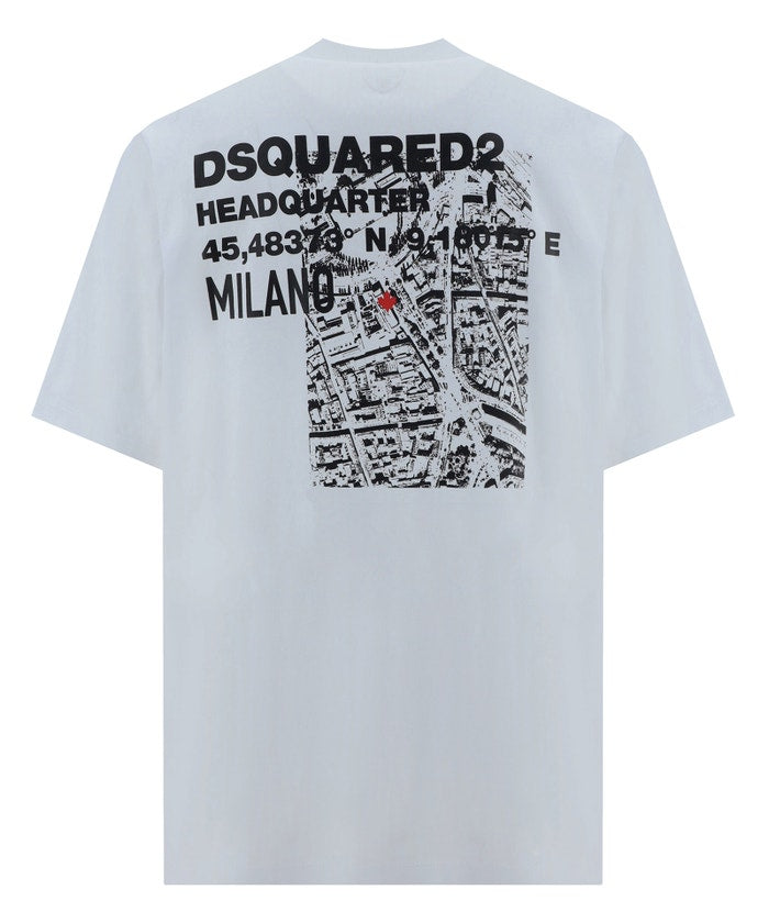 DSQUARED2 - Tee-shirt à imprimé blanc