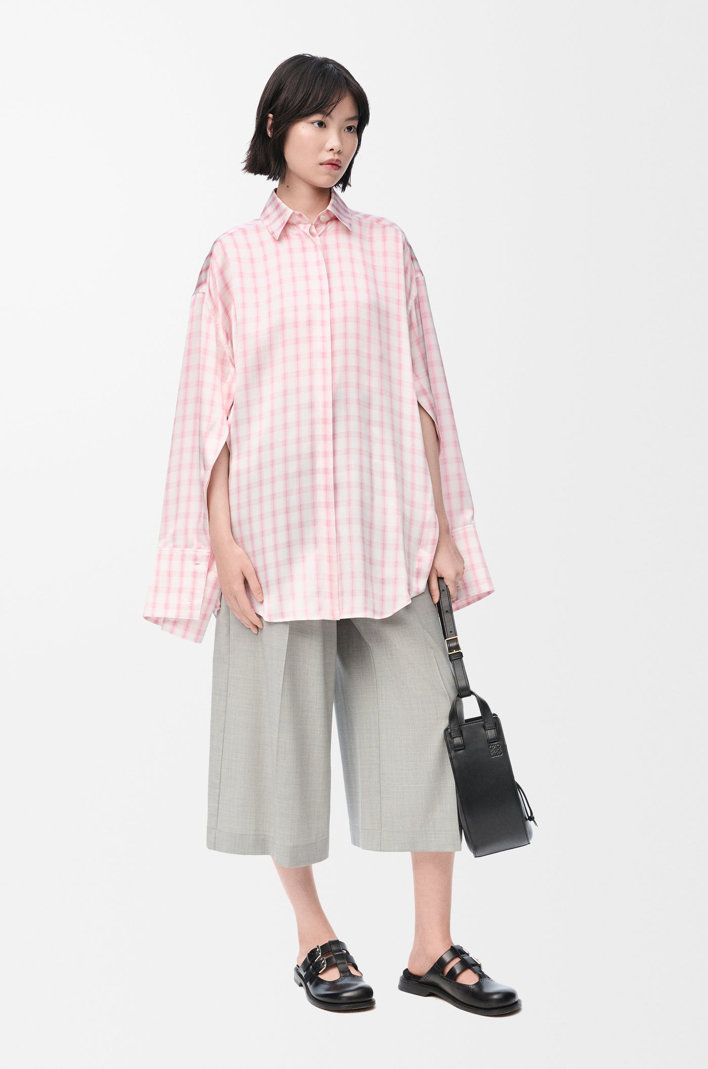LOEWE - Chemise en soie à carreaux