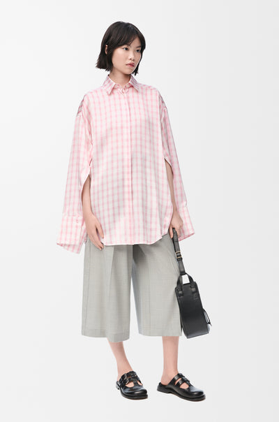 LOEWE - Chemise en soie à carreaux