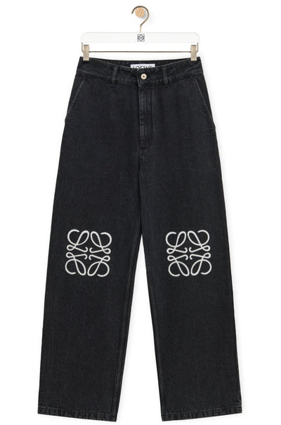 LOEWE - JEAN BAGGY ANAGRAM NOIR