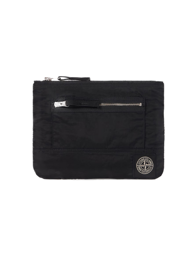 STONE ISLAND - Pochette zippée avec doublure en ripstop