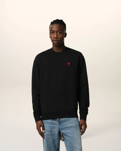 AMI PARIS - Sweatshirt Noir Ami de Coeur En Coton