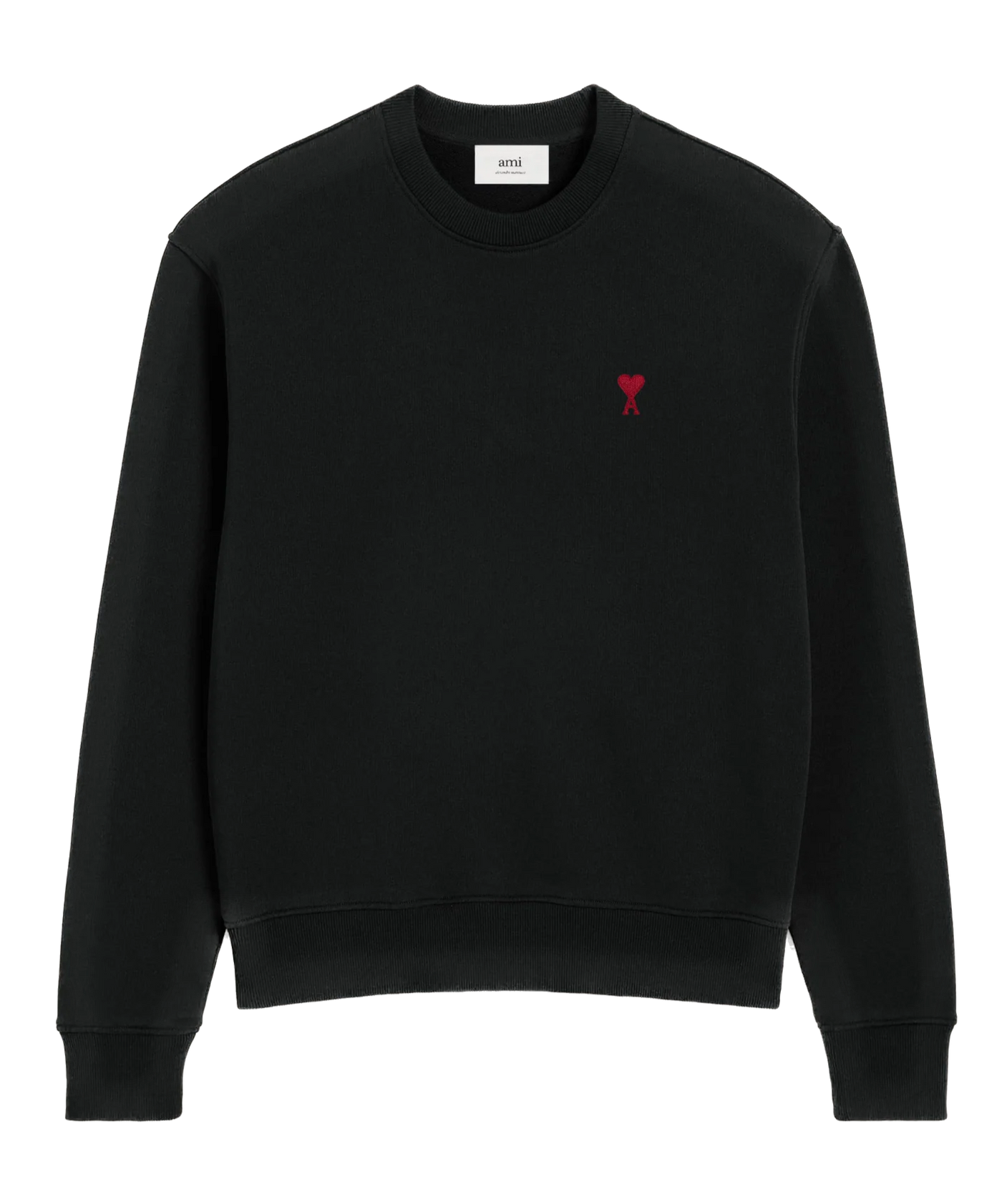 AMI PARIS - Sweatshirt Noir Ami de Coeur En Coton