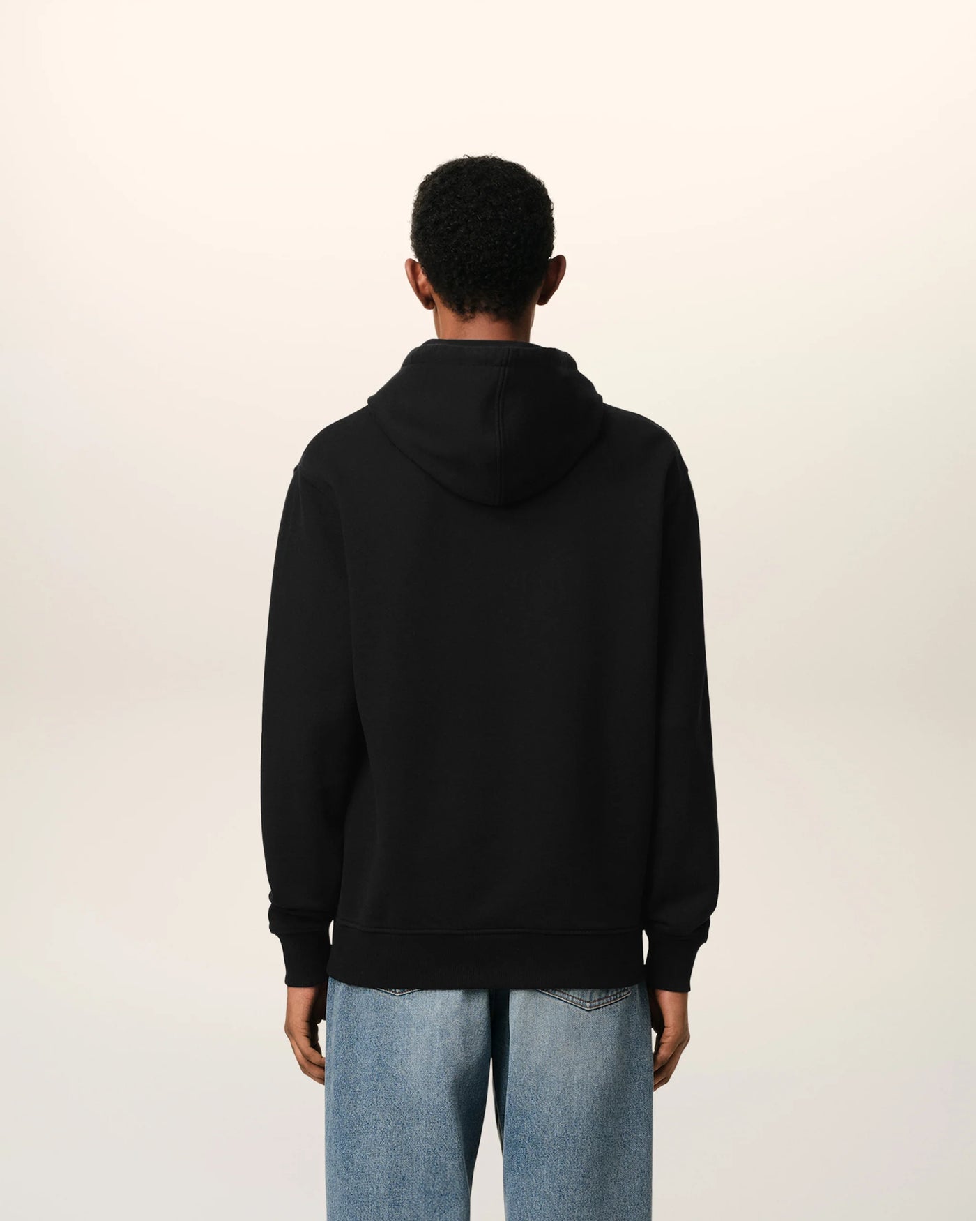 AMI PARIS - Hoodie Noir Ami de Coeur En Coton
