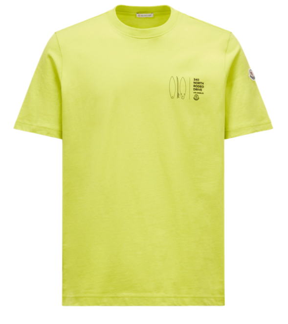 MONCLER - Tee shirt à motif imprimé surf