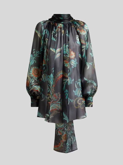 ETRO - Blouse en soie à motif jonquilles