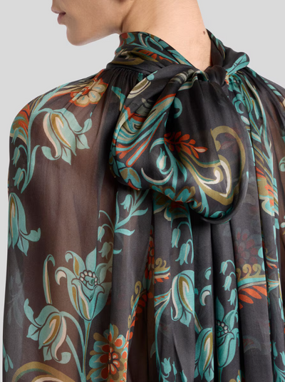 ETRO - Blouse en soie à motif jonquilles