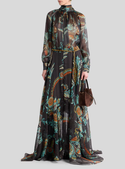 ETRO - Blouse en soie à motif jonquilles
