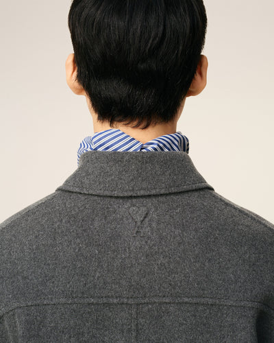 AMI PARIS - Veste boutonnée en cachemire double face