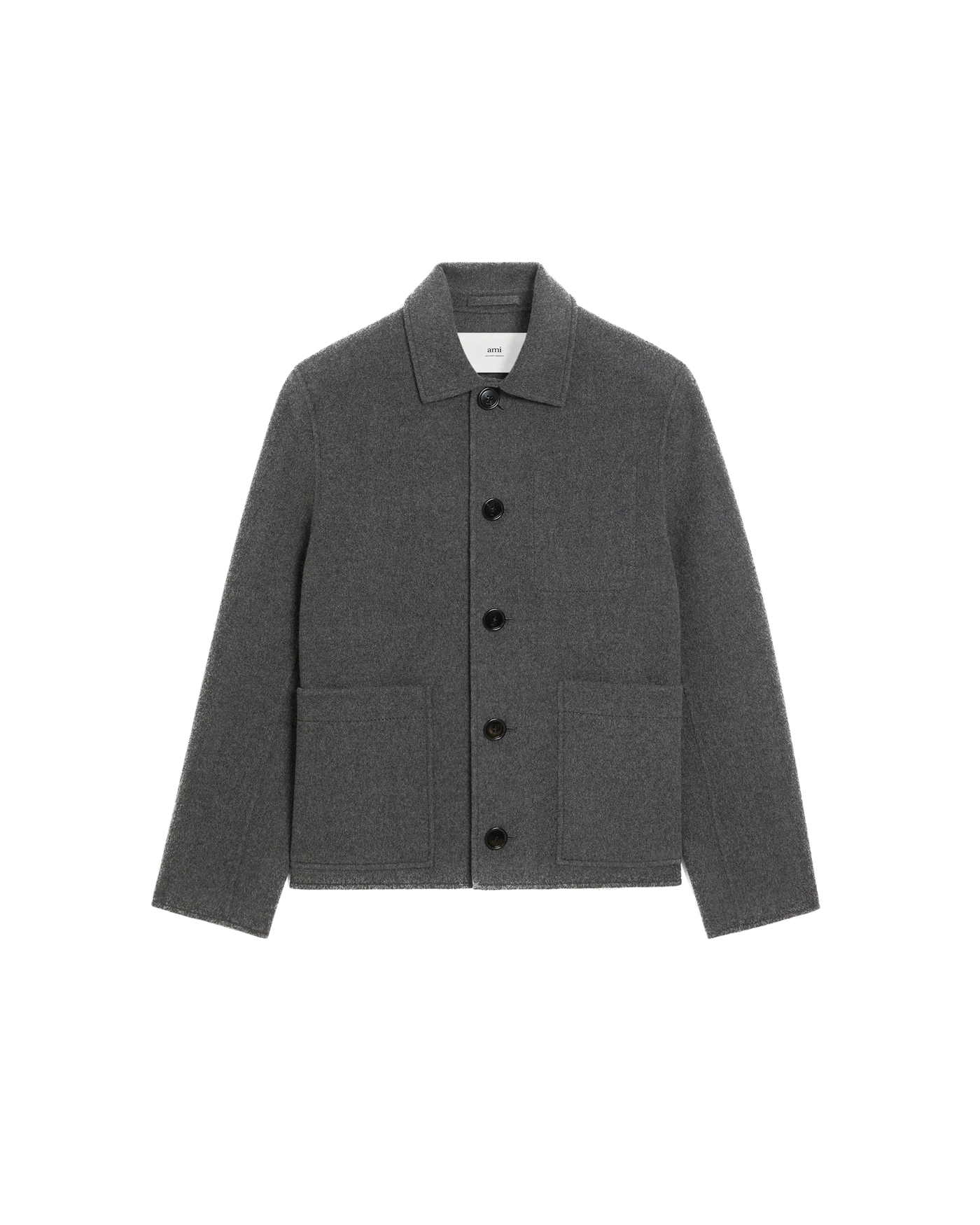 AMI PARIS - Veste boutonnée en cachemire double face