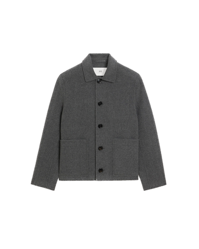AMI PARIS - Veste boutonnée en cachemire double face