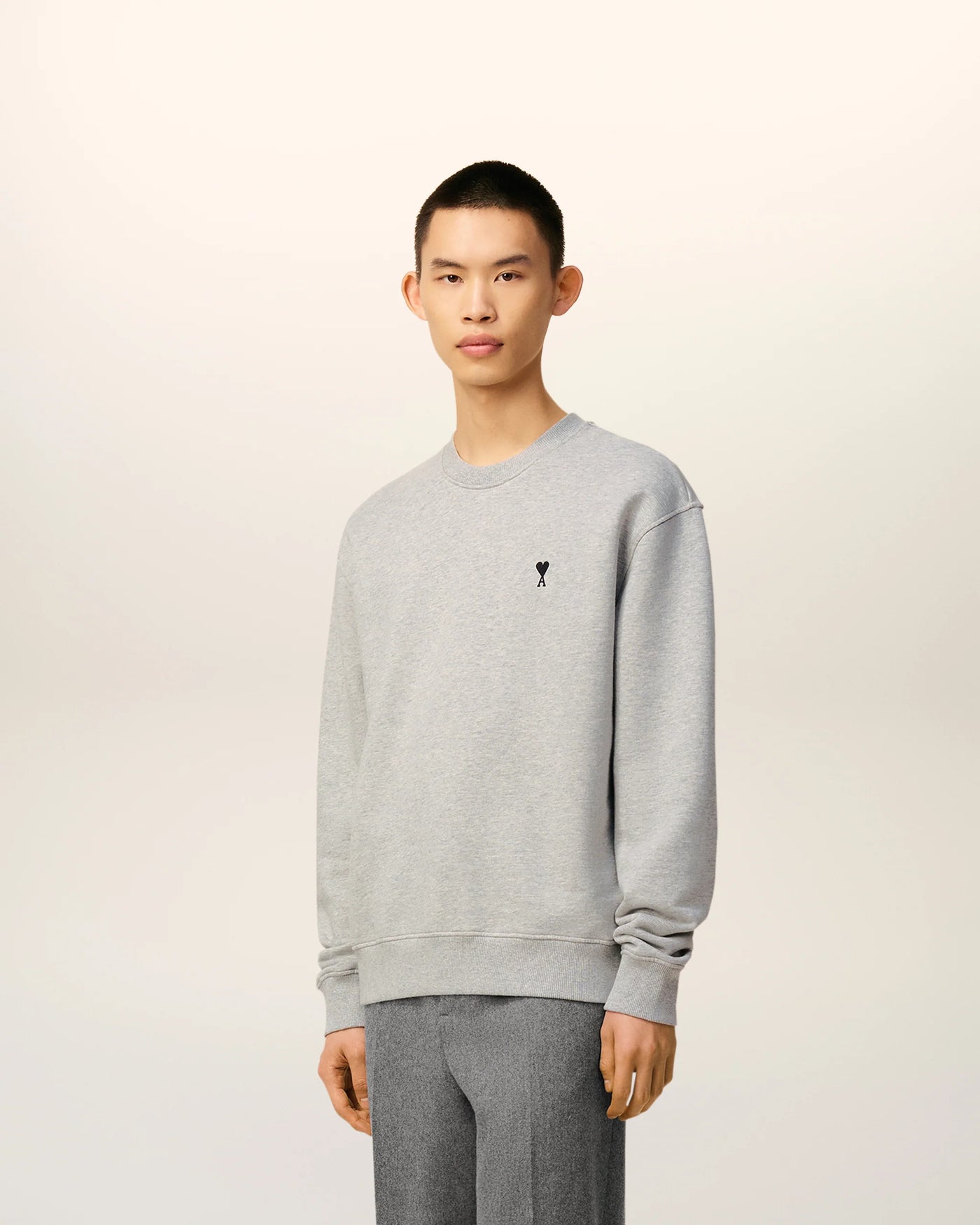 AMI PARIS - Crewneck ami de coeur gris