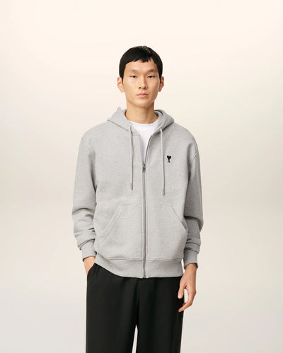 AMI PARIS - Hoodie zippé Ami de Coeur