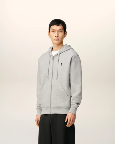 AMI PARIS - Hoodie zippé Ami de Coeur