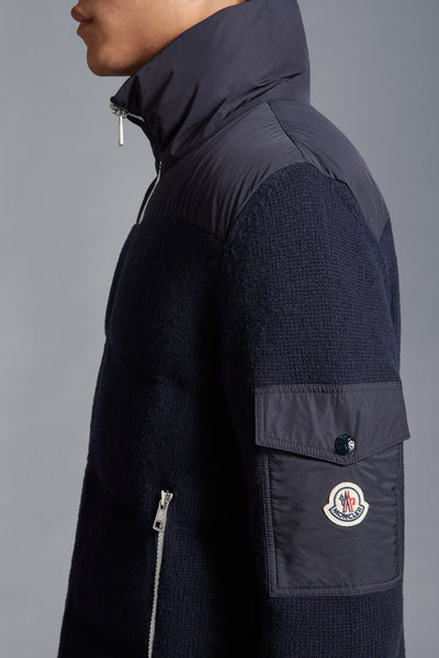 MONCLER - Veste matelassée bleu marine