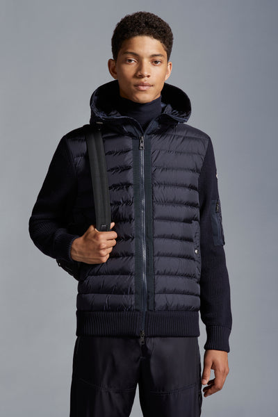 MONCLER - Cardigan matelassé en laine