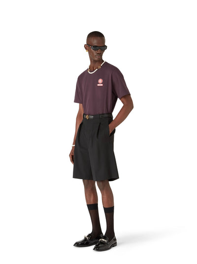 CASABLANCA - Logo Patch Short Sleeve T-Shirt