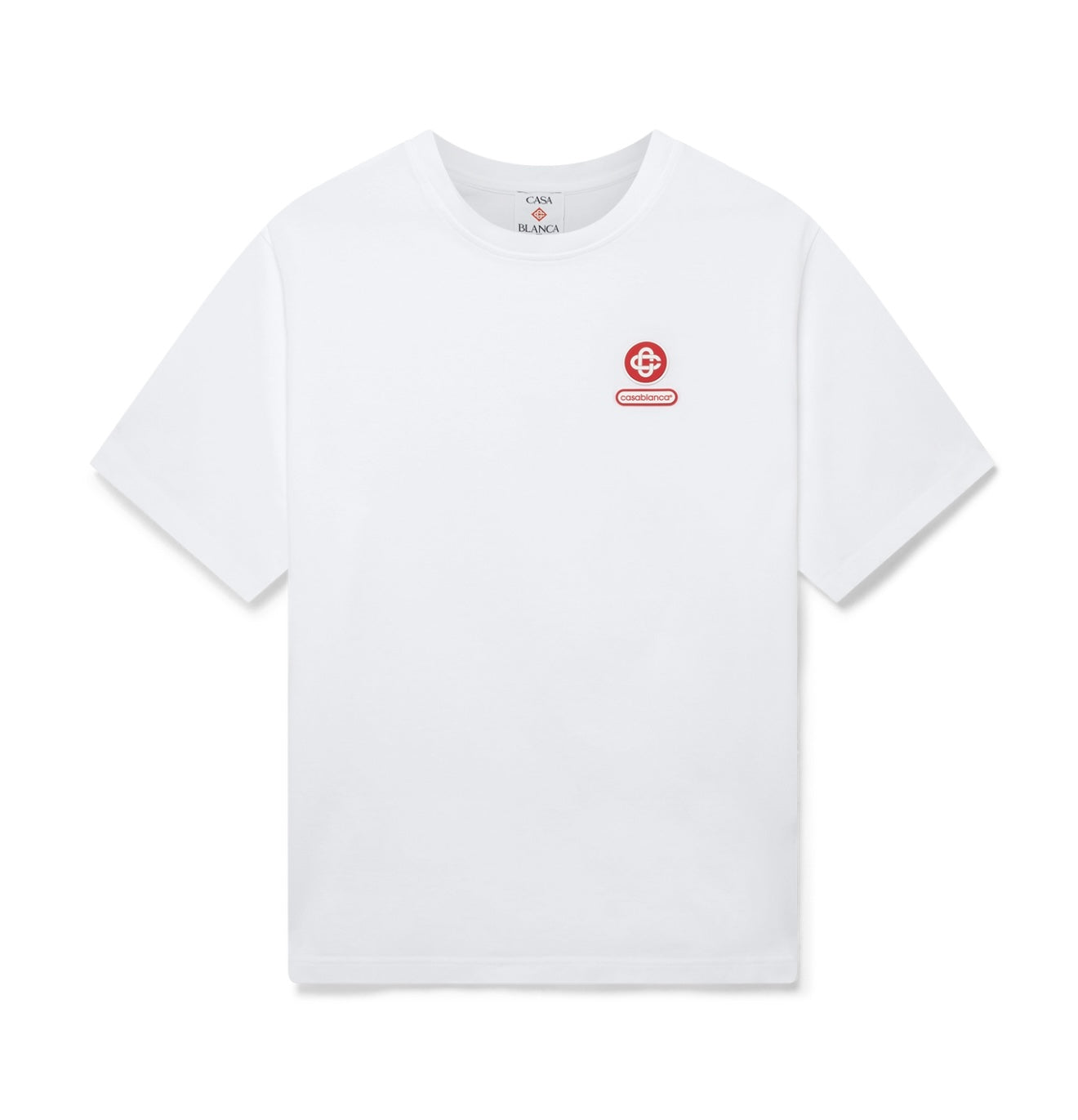 CASABLANCA - Logo Patch Short Sleeve T-Shirt