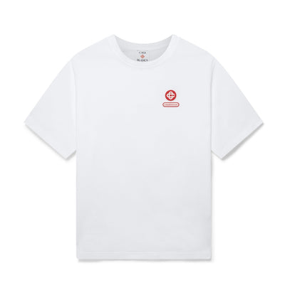 CASABLANCA - Logo Patch Short Sleeve T-Shirt