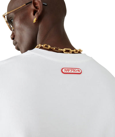 CASABLANCA - Logo Patch Short Sleeve T-Shirt
