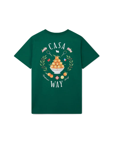 CASABLANCA - Tee Shirt Casa Way vert forêt