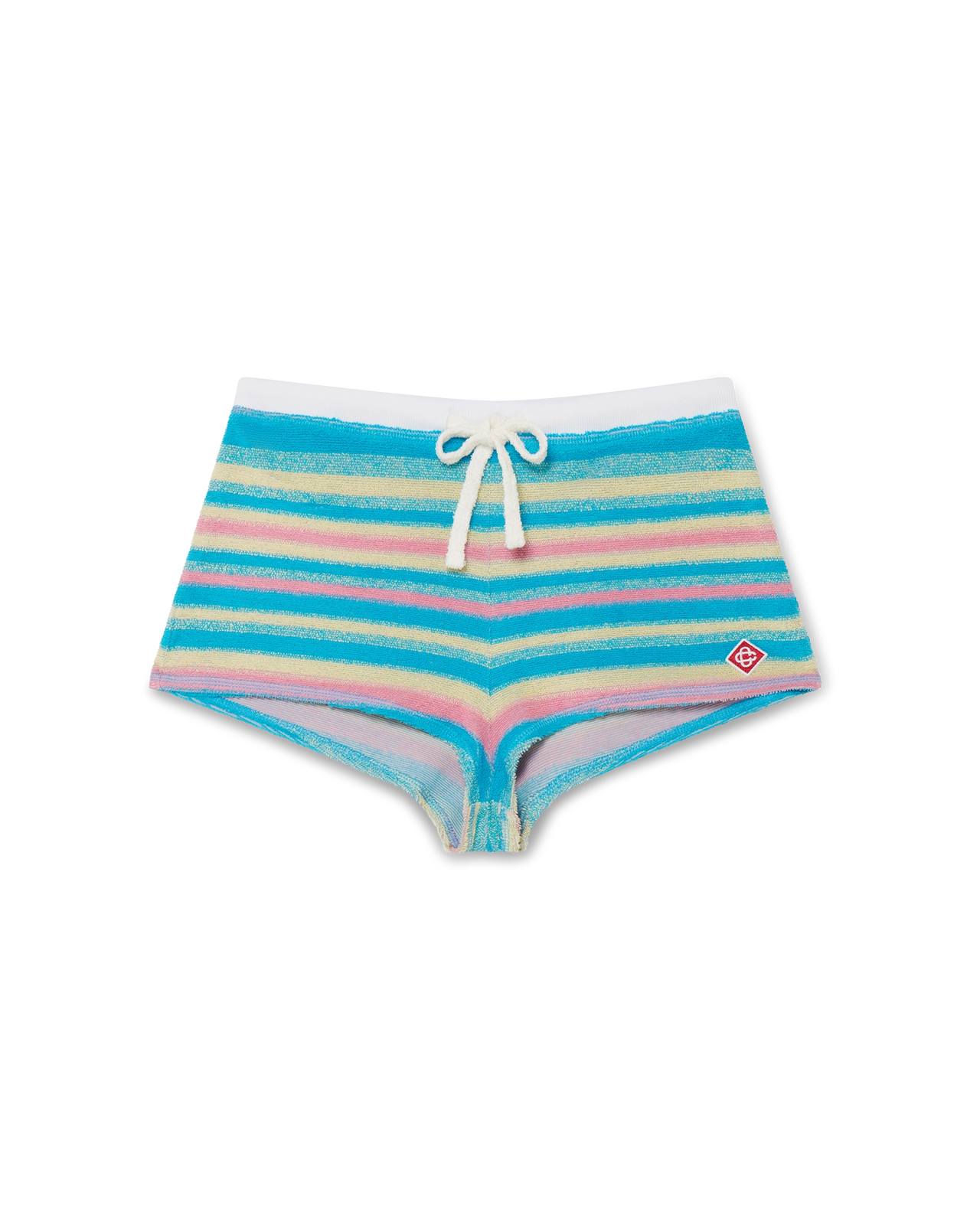 CASABLANCA - mini-short rayé en tissu éponge