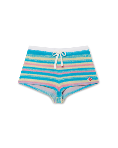 CASABLANCA - mini-short rayé en tissu éponge
